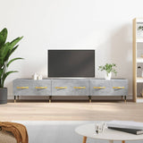 TV Cabinet Concrete Grey 150x36x30 cm Engineered Wood 829136