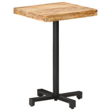 Bistro Table Square 50x50x75 cm Rough Mango Wood 320262