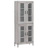 Highboard Grey Sonoma 69.5x34x180 cm Engineered Wood 3198287