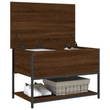 Storage Bench Brown Oak 70x42.5x47 cm Engineered Wood 839022