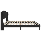 Bed Frame with Headboard Black 180 x 200 cm Velvet 42027952