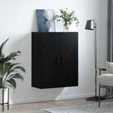 Wall Cabinet Black Oak 69.5 x 34 x 90 cm Engineered Wood 879518