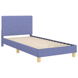 Children's Bed Frame with Headboard Jeans Blue 90 x 200 cm 42011003