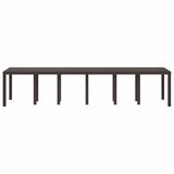Garden Table Brown 350 x 100 x 74 cm Poly Rattan 3378525