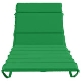 Sunlounger Cushion GEMERT 100% Polyester Green 200 x 80 x 3 cm 948578