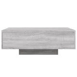 ZNTS Coffee Table with LED Lights Grey Sonoma 85x55x31 cm 836614