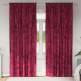 Velvet Curtains 2 pcs Wine red 225 x 140 cm Velvet 4107680