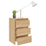 Bed Cabinet Sonoma Oak 40x35x62.5 cm Engineered Wood 806217