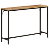 Console Table 110x30x75 cm Solid Rough Mango Wood and Iron 372726