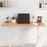 Table Top Light Brown 100x50x2 cm Treated Solid Wood Oak 3156365