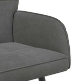2 Seater Sofa with Metal Legs 2-Seater Dark Grey Velvet 42051052