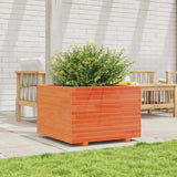 Garden Planter Wax Brown 70x70x49.5 cm Solid Wood Pine 847365