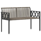 Outdoor Benches 2 -Seater 116 x 56 x 75 cm Poly Rattan 42025355