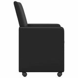 Dining Chairs with Wheels 2 pcs Black 57 x 66 x 94 cm 42017823