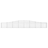 Arched Gabion Baskets 3 pcs 400x30x40/60 cm Galvanised Iron 3145788