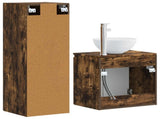 Bathroom Furniture Set 2 pcs Smoked Oak 33 x 34.5 x 100 cm 3406118