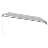 Retractable Awning Anthracite and white 3215797