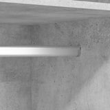 Wardrobe Concrete Grey 50x50x200 cm Engineered Wood 800238