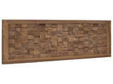 Bed Headboard Natural Solid Teak Wood 42024559