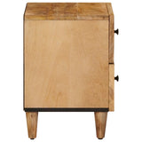 Bedside Table Brown 40 x 33.5 x 46 cm Solid Mango Wood 4018914