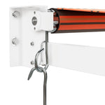 Retractable Awning Orange and Brown 4.5x3 m Fabric and Aluminium 3154444
