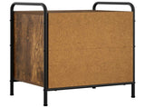 Bedside Cabinet Smoked Oak 48 x 36.5 x 60 cm Engineered Wood 8013534