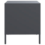 ZNTS Bedside Cabinets 2 pcs Anthracite 35x39x43.5 cm Steel 851249