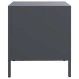 ZNTS Bedside Cabinets 2 pcs Anthracite 35x39x43.5 cm Steel 851249