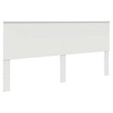 Headboard with Headboard White 200 cm Engineered wood 887714