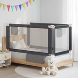Toddler Safety Bed Rail Dark Grey 160x25 cm Fabric 10230