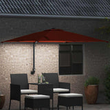 Garden Parasol Terracotta 248.5 x 247.5 x 160 cm 42003256