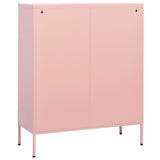 Storage Cabinet Pink 80x35x101.5 cm Steel 336139