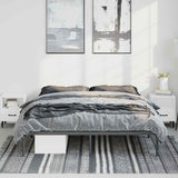 Metal Bed Frame without Mattress Black 183x213cm 350851