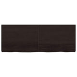 Wall Shelf Dark Brown 160x60x cm Treated Solid Wood Oak 363835