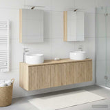Bathroom Cabinet Set 5 pcs Sonoma Oak Engineered Wood 3406513