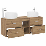 Bathroom Furniture Set 3 pcs Artisan Oak 49.5 x 44.5 x 66 cm 3405930