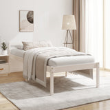 Senior Bed without Mattress White 75x190cm Small Single 810575
