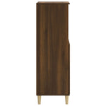 ZNTS Highboard Brown Oak 60x36x110 cm Engineered Wood 821227