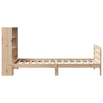 ZNTS Bed Frame without Mattress 100x200 cm Solid Wood Pine 3309917