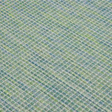 Outdoor Flatweave Rug 140x200 cm Turquoise 340803