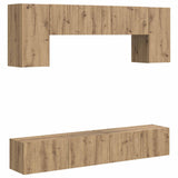 TV Cabinet Set Wall-mounted 5 pcs Sonoma Oak Engineered Wood 3409053