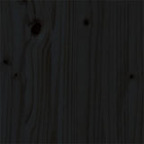 Bed Frame without Mattress Black Solid Wood 135x190 cm Double Double 815023