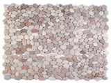 Pebble Tiles Beige and Pale Pink 30 x 30 cm River Pebble 42033531