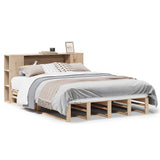 Bookcase Bed without Mattress 120x200 cm Solid Wood 3323872