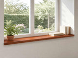 Window Sills 2 pcs Brown 160 x 20 x 2 cm Solid Beech Wood 42048262