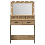 Dressing Table Artisan Oak 79 x 41 x 135 cm Engineered Wood 865090