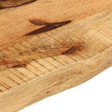Table Top 80x40x2.5 cm Live Edge Solid Wood Rough Mango 370346