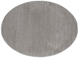 Area Rugs Round GALATI Grey 160 CM Polyester 42022828