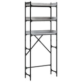 Washing Machine Shelf Grey Sonoma 67x25x163 cm Engineered Wood 838981