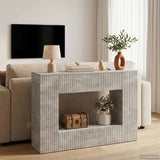Console Table Concrete Grey 101 x 29 x 74 cm Engineered Wood 899880
